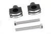 MCM #H57-6087B - 1 inch Handlebar Riser Set Black