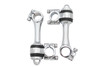 MCM #57-0005 - Replica 4-1/4 inch Flanders Chrome Riser Set