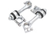 MCM #57-0005 - Replica 4-1/4 inch Flanders Chrome Riser Set
