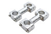 Paughco #356 - 3 inch Dog Bone Riser Set Chrome