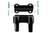 V-Twin #78644B - 4.1 inch Fat Riser Kit Black