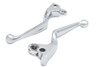 V-Twin #07-0562/3 - Chrome Wide Hand Lever Set