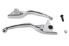V-Twin #76793 - Chrome Smooth Contour Tamer Hand Lever Set