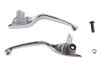 V-Twin #76793 - Chrome Smooth Contour Tamer Hand Lever Set