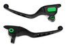 V-Twin #H07-0561MB - Black Drilled Hand Lever Set