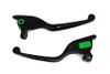 V-Twin #H07-0561MB - Black Drilled Hand Lever Set