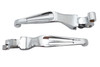 V-Twin #H07-0581 - Chrome Slotted Hand Lever Set