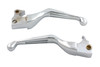 V-Twin #H07-0582 - Chrome Slotted Hand Lever Set