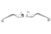 V-Twin #H07-0729A - Chrome Contour Hand Lever Set with Skull Ends