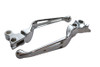 V-Twin #07-0569 - Chrome Slotted Hand Lever Set