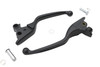 V-Twin #H07-0585NMB - Black Narrow Smooth Contour Hand Lever Set