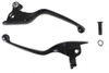 V-Twin #H07-0585B - Black Smooth Contour Tamer Hand Lever Set