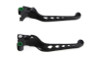 V-Twin #H07-0578B - Black Drilled Hand Lever Set