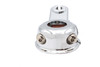 V-Twin #75701 - Clutch Hand Lever Bracket with Clamp Chrome