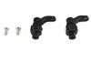 V-Twin #78561B - 360° Adjustable Passenger Footpeg Mount Kit Black