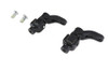 V-Twin #78561B - 360° Adjustable Passenger Footpeg Mount Kit Black