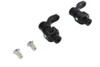 V-Twin #78561B - 360° Adjustable Passenger Footpeg Mount Kit Black