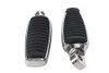 Wyatt Gatling #3659 - Chrome Footpeg Set with Rubber Inlay
