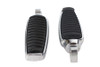 Wyatt Gatling #3660 - Chrome Footpeg Set with Rubber Inlay