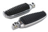 Wyatt Gatling #3660 - Chrome Footpeg Set with Rubber Inlay
