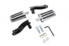 V-Twin - Rail Style Adjustable Footpeg Kit Black