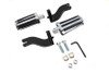 V-Twin - Rail Style Adjustable Footpeg Kit Black