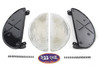 V-Twin - Half Moon Footboard Set Black