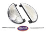 V-Twin - Half Moon Footboard Set Black
