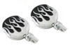 Wyatt Gatling #63366 - Chrome Flame Style Highway Bar Footpeg Set