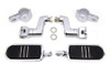 V-Twin - Chrome Streamliner Footpeg Kit