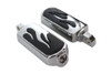V-Twin #50312-03 - Chrome Flame Style Footpeg Set