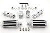 V-Twin - Chrome Railer Style Footpeg Set