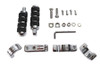 V-Twin - Chrome Engine Bar Footpeg Mount Kit with Footpegs