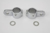 V-Twin - Chrome 1-1/4 inch Footpeg Mount Clamp Set