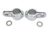 V-Twin - Chrome 1-1/8 inch Footpeg Mount Clamp Set