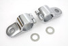 V-Twin - Chrome 1-1/8 inch Footpeg Mount Clamp Set