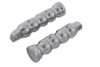 Wyatt Gatling #8042 - Chrome Contour Grooved Footpeg Set