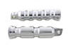 Wyatt Gatling #8042 - Chrome Contour Grooved Footpeg Set