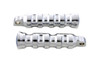 Wyatt Gatling #8042 - Chrome Contour Grooved Footpeg Set