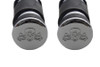 Wyatt Gatling #5080 - Chrome Banded Skull End Footpeg Set