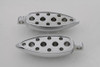 Wyatt Gatling #1474 - Chrome Teardrop Footpeg Set