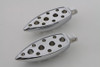 Wyatt Gatling #1474 - Chrome Teardrop Footpeg Set