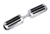 V-Twin - Chrome Footpeg Set with Heel Rest