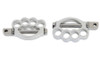 Wyatt Gatling #P17-6445C - Knuckle Footpeg Set Chrome