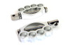 Wyatt Gatling #P17-6445C - Knuckle Footpeg Set Chrome