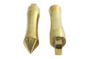 V-Twin - Solid Brass Pirate Spike Footpeg Set