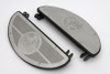 V-Twin - Half Moon Footboard Set Black