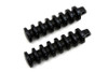 Wyatt Gatling #8412 - Black Grooved Footpeg Set