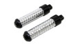 Wyatt Gatling #8717 - Chrome Bullet Style Footpeg Set with Black Ends