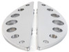 Wyatt Gatling #8413 - Driver Chrome Half Moon Footboard Set